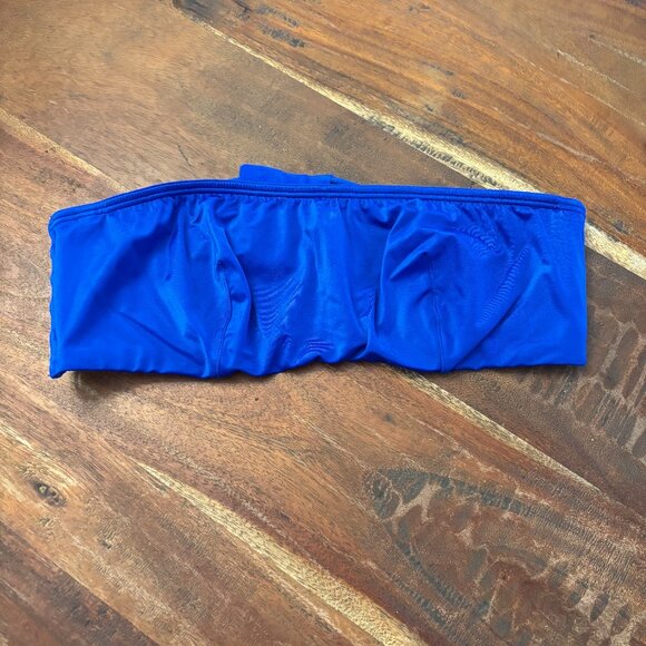 Victoria's Secret Womens Bandeau‎ Unlined Bra Strapless Blue Size 36C - Picture 1 of 3
